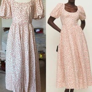 NWT reformation Evelyn dress Fresa size 8
